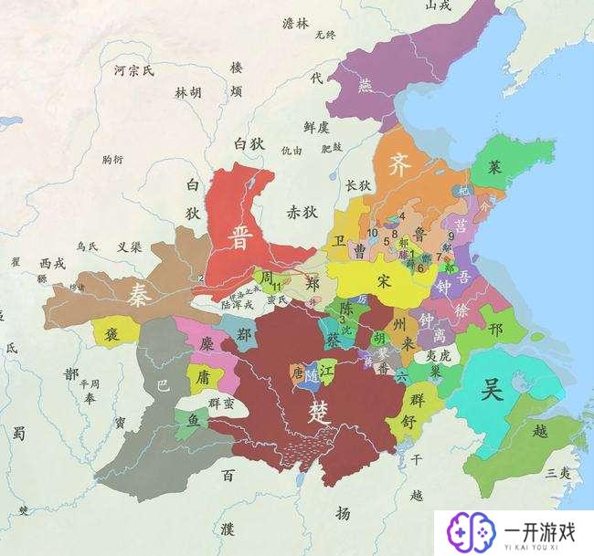 春秋楚国版图,春秋楚国版图揭秘：争霸风云地图