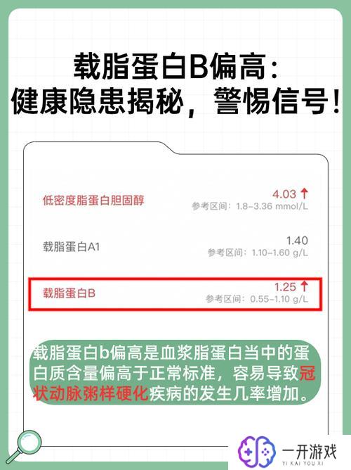 载脂蛋白高说明什么,高载脂蛋白含义及影响解析