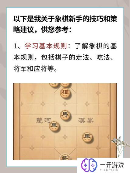 象棋玩法新手入门,象棋新手入门攻略全解析