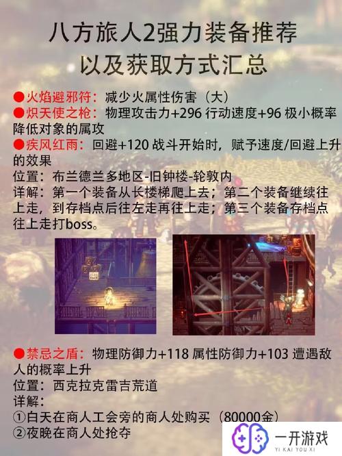 八方旅人前期快速拿终极装备,八方旅人前期速成终极装备攻略