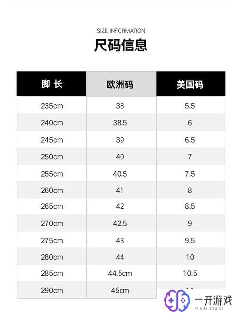 25码是多大鞋码对照表,25码鞋码对照表：国际尺码转换