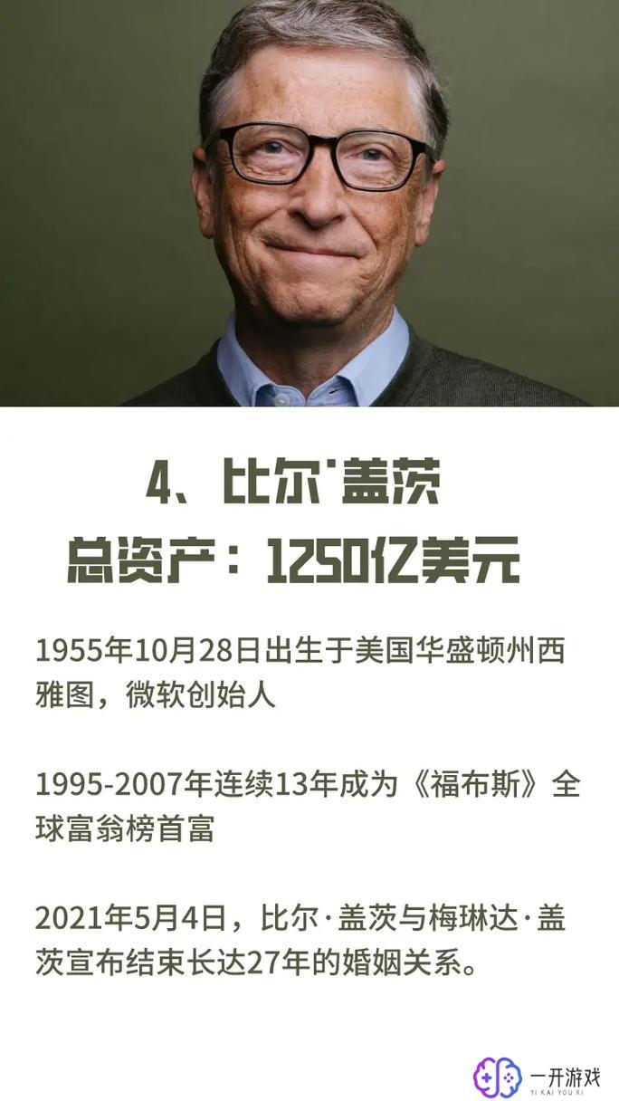 世界首富排名第二是谁,世界第二富豪是谁？揭秘排名详情